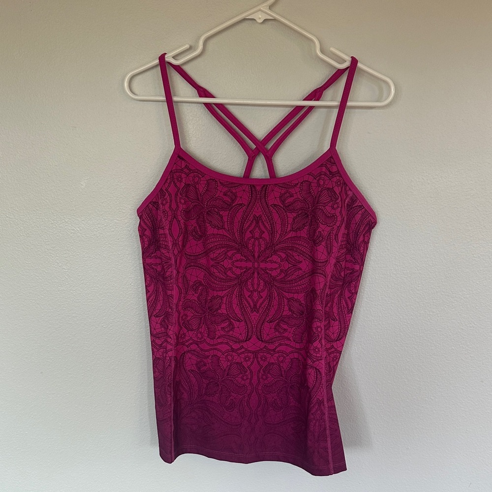 Built In Bra Strappy Crossback Tank